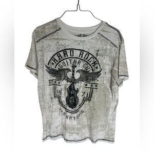 Hard Rock Guitar  Co. San Antonio Women's Size Medium 100% Cotton Tee